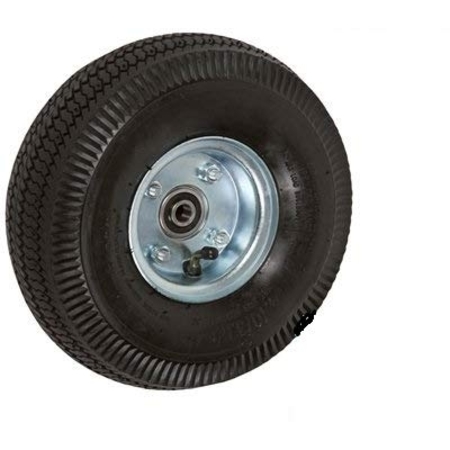 CASTERHQ 10"x3-1/2", 2-1/4" HUB Length, Offset HUB, Pneumatic Wheel (AIR 3CB-FP410O3